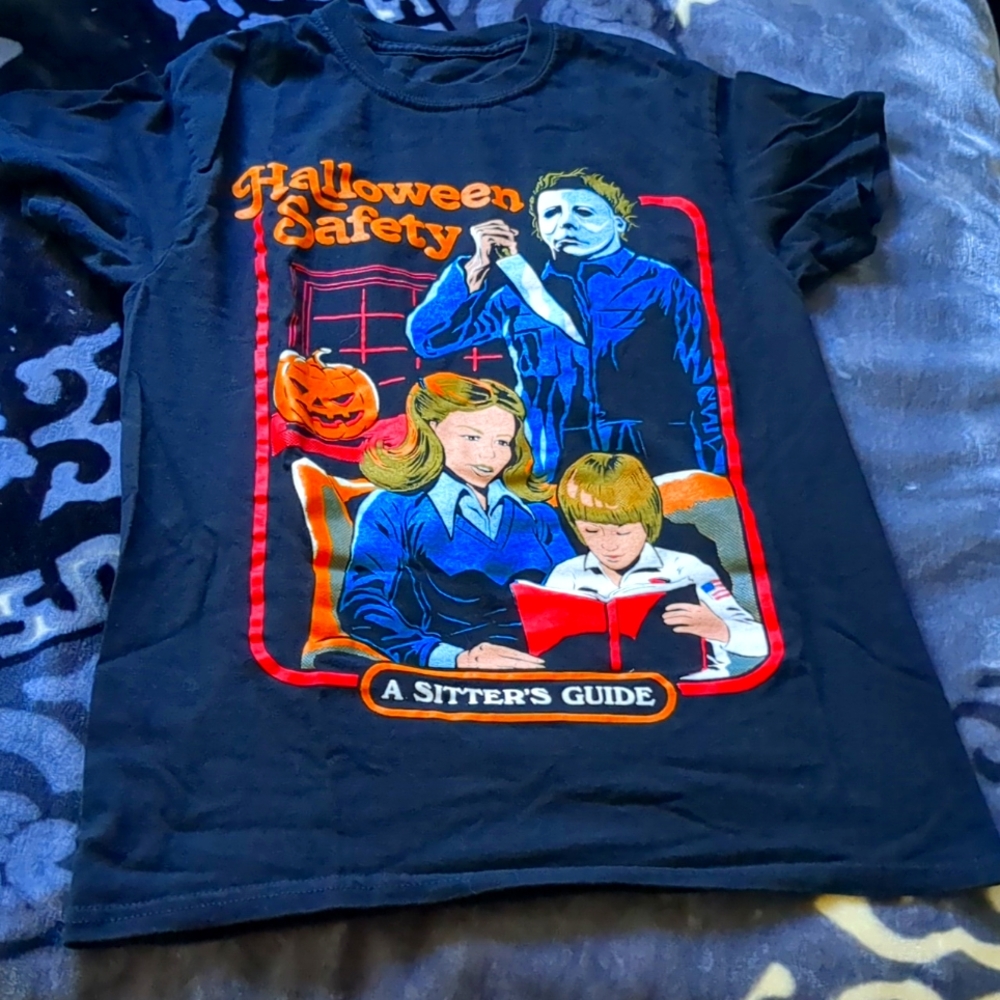 Halloween Safety Michael Meyers T shirt